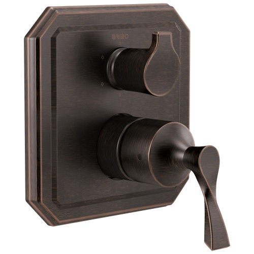 Pressure Balance Valve with Integrated 6-Function Diverter Trim in Venetian Bronze