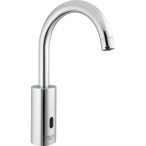 Single Hole Electronic Gooseneck Bathroom Faucet in Chrome