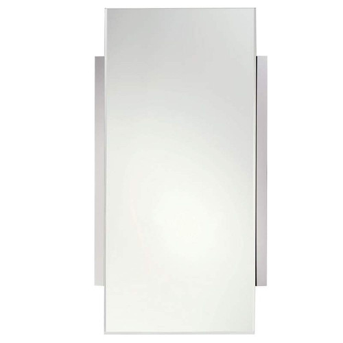 18.3in Rectangular Mirror in Satin Nickel
