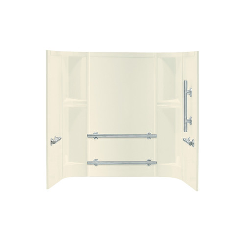 Sterling 71244123-96 Vikrell Bathtub Walls and Surrounds in Biscuit