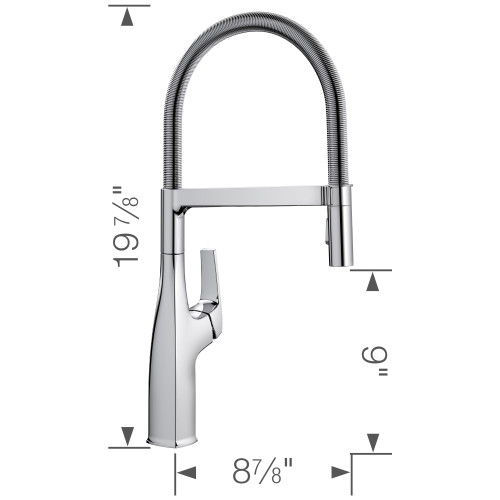 SINK FCT 442675 PC RIVANA SEMI-PRO 1.5gpm