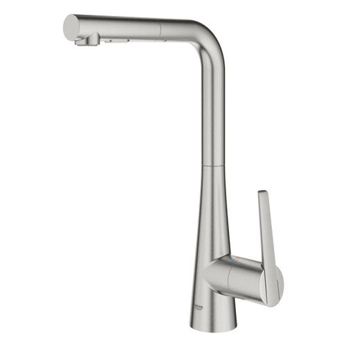 Grohe 33893DC2 Ladylux 1.75 GPM Single-Handle Kitchen Faucet in Supersteel Infinity Finish
