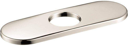 Hansgrohe 14018831 6" Base Plate for Single Hole Bath Faucets in Polished Nickel Finish