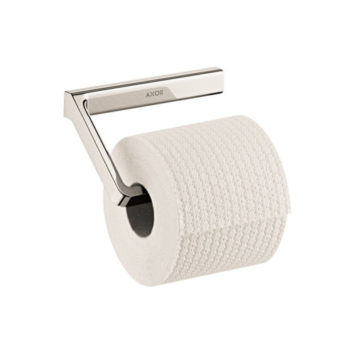 Roll Holder without Cover in Brushed Nickel Finish