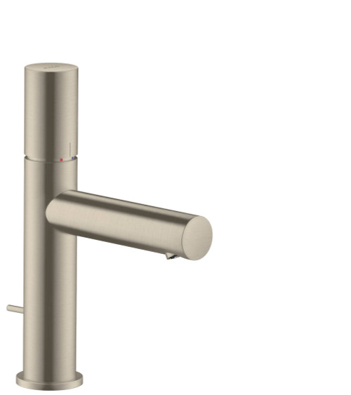 Single-Hole Faucet 110 with Zero Handle and Pop-Up Drain in Brushed Nickel