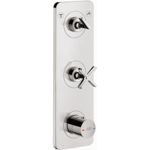 15" x 5" Thermostatic Module Trim for 2 Functions in Chrome