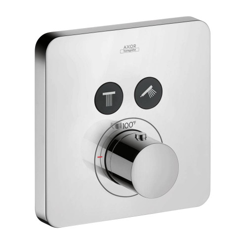 Dual Function Thermostatic Trim SoftCube in Chrome
