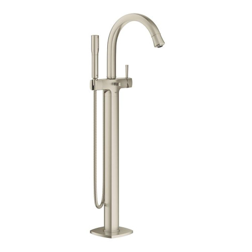 Grohe KTR-23318ENA Grandera Floor-Mounted Tub Filler with Rough-in, Brushed Nickel