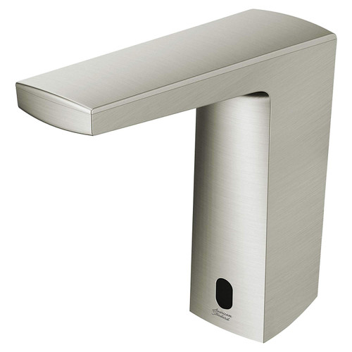 0.35 GPM Single Hole Bathroom Faucet in Brushed Nickel Finish