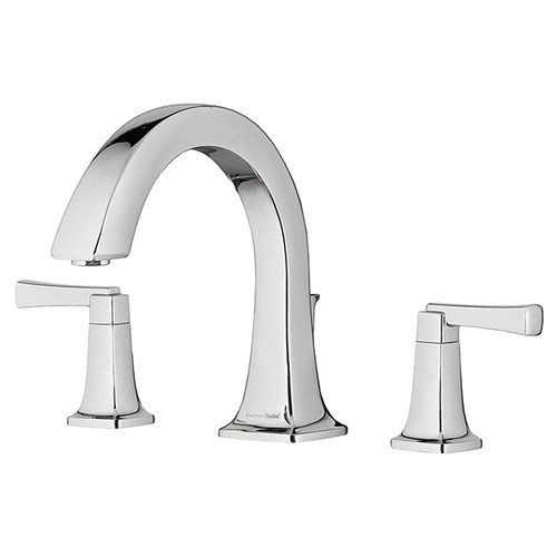 Roman Tub Faucet for Flash Rough-In Valves in Polished Chrome Finish