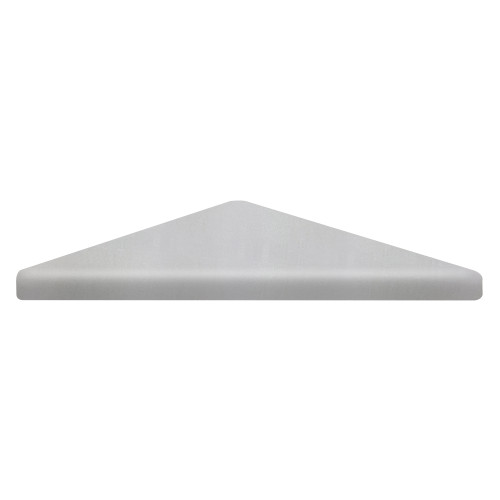 9-in x 9-in Solid Surface Corner Shelf, in Grey Beach