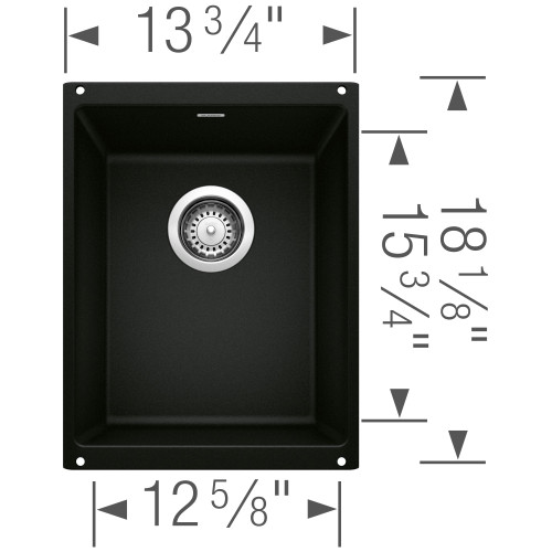 Blanco 442932 Precis Bar in Coal Black