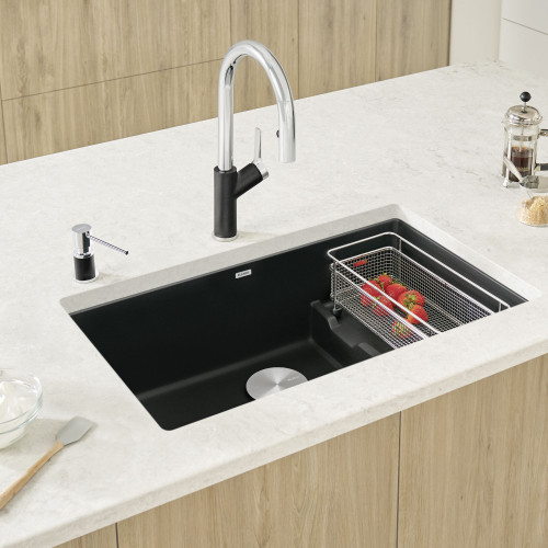Blanco 442934 Precis Cascade Super Single in Coal Black