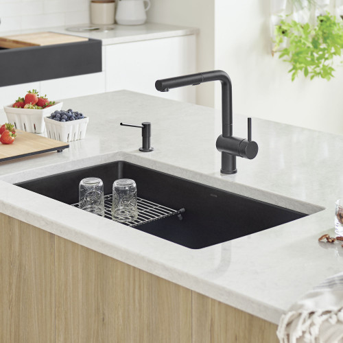 Blanco 442935 Precis Super Single Bowl in Coal Black