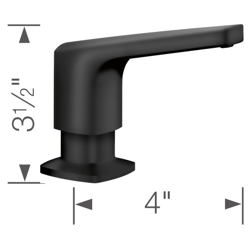 Blanco 443029 Rivana Soap Dispenser in Matte Black
