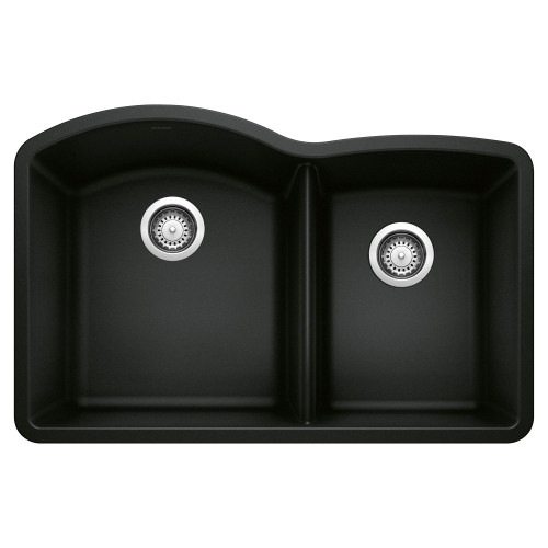 Blanco KA-442909 Diamond 1-3/4 Bowl Sink Kit in Coal Black