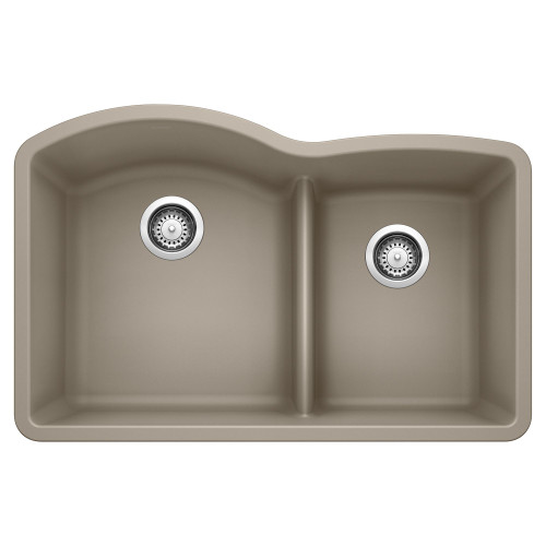 Blanco KA-441596 Diamond 1-3/4 Low Divide Sink Kit in Truffle