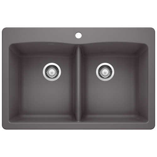 Blanco KA-441466 Diamond Equal Double Dual Mount Sink Kit in Cinder