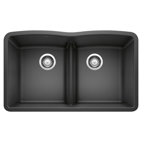 Blanco KA-442075 Diamond Equal Double Low Divide Sink Kit in Anthracite