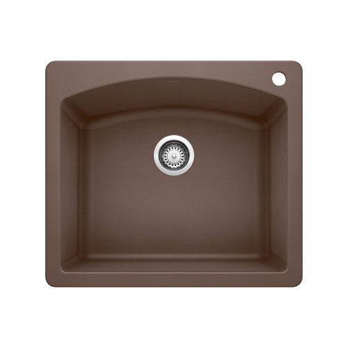 Blanco KA-440208 Diamond Single Bowl Dual Mount Sink Kit in Café   