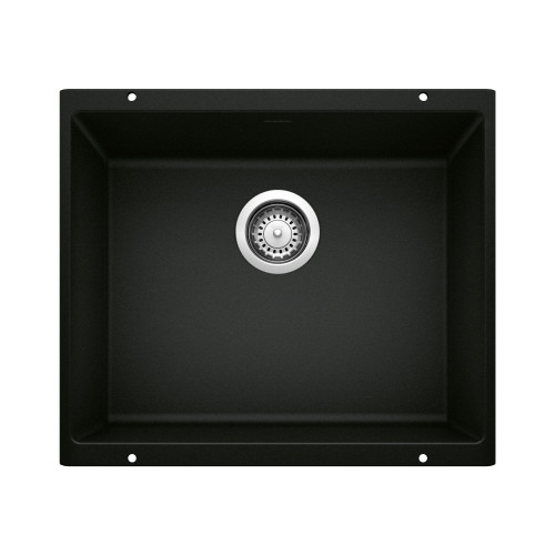 Blanco KA-442933 Precis 21" Single Bowl Sink Kit in Coal Black
