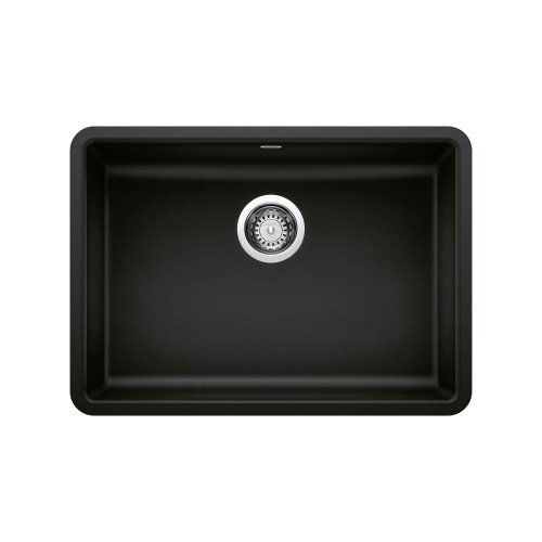 Blanco KA-442929 Precis 25" ADA Single Bowl Sink Kit in Coal Black