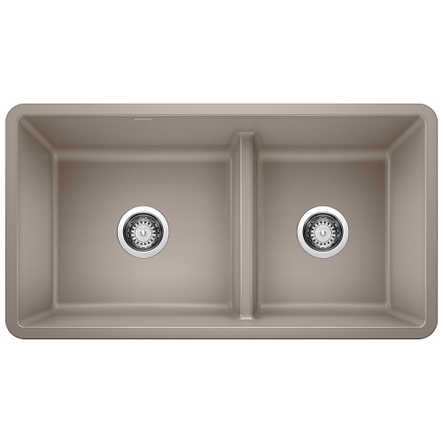 Blanco KA-442522 Precis Reversible 1-3/4 Low Divide Sink Kit in Truffle
