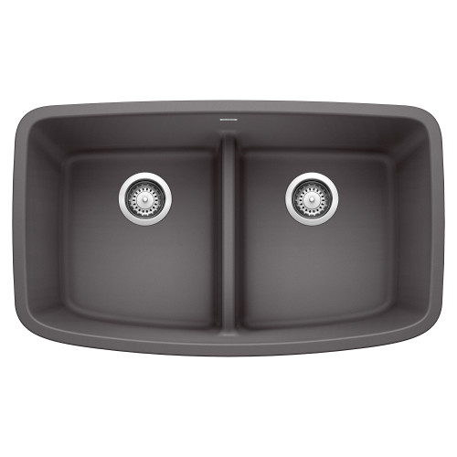 Blanco KA-442196 Valea Equal Double Low Divide Sink Kit in Cinder
