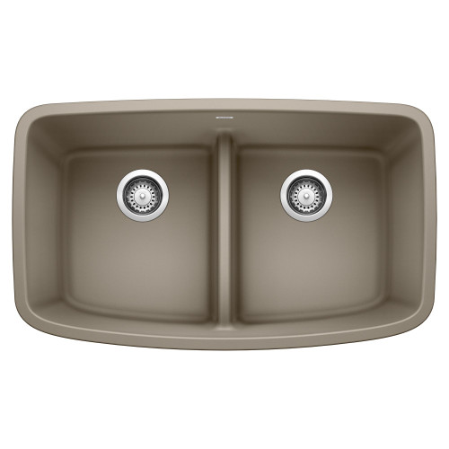 Blanco KA-442197 Valea Equal Double Low Divide Sink Kit in Truffle
