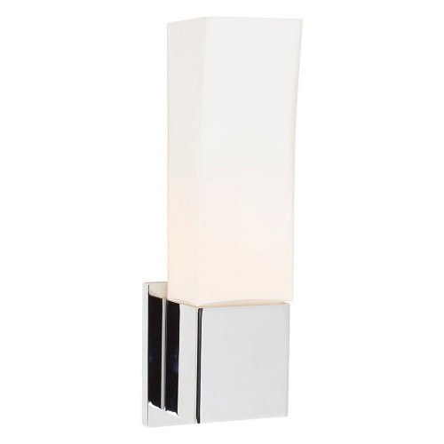Single Light Bath Sconce in Polished Chrome