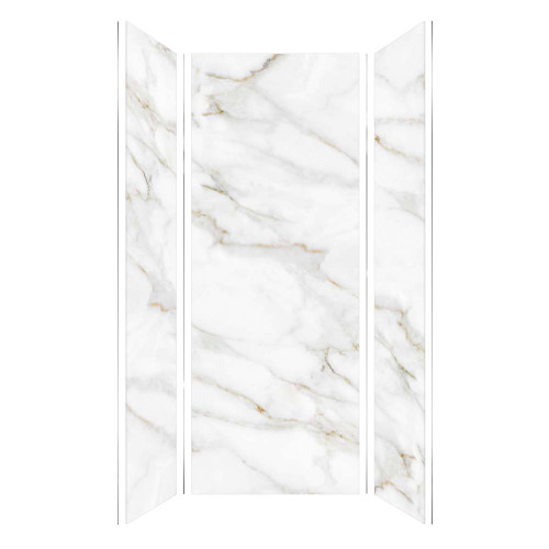 Transolid TWK363696-KI80G Titan 39-in x 39-in x 96-in Shower Wall Trimmable Kit, Summit Gold (Glossy)