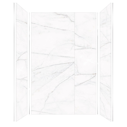 Transolid TWK604896-KI58G Titan 64-in x 48-in x 96-in Shower Wall Trimmable Kit, Summit (Glossy)