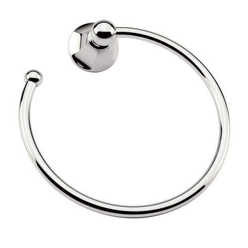7.1in Towel Ring in Polished Nickel