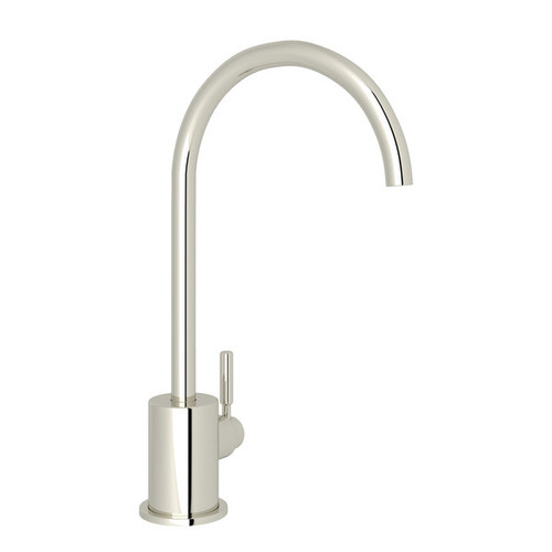 Rohl R7517PN Lux C-Spout Filter Faucet with Metal Lever Handle, Polished Nickel