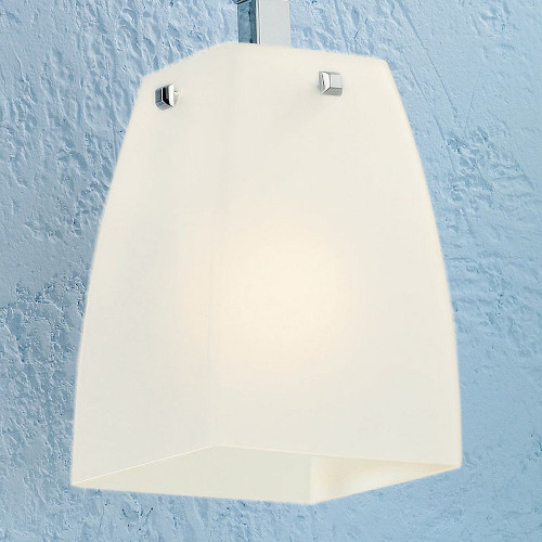 Down Light Replacement Glass Shade in Cased Opal / Satin Etched