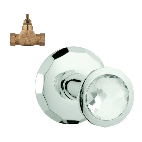 Grohe K19269-29273R-VP0 Volume Control Kit in Chrome/Swarovski Crystal