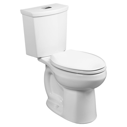 American Standard 2886518.020 H20Ption 1.28 gpf and 4.8 Lpf and 0.92 gpf and 3.5 Lpf Two-Piece Dual Flush Chair Height Elongated Toilet with Liner Less Seat, White