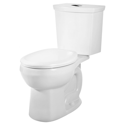 American Standard 2889218.020 H20Ption 1.28 gpf and 4.8 Lpf and 0.92 gpf and 3.5 Lpf Two-Piece Dual Flush Standard Height Round Front Toilet Less Seat, White