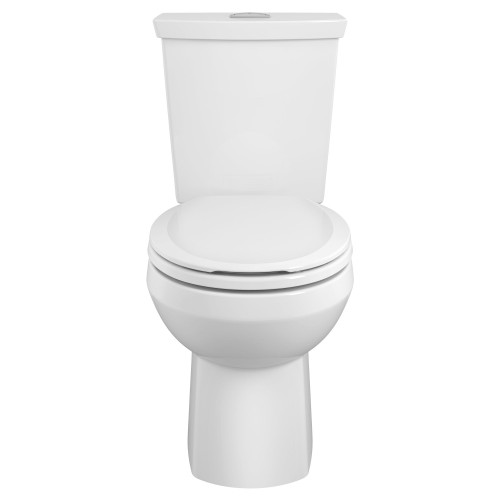 American Standard 2889518.020 H20Ption 1.28 gpf and 4.8 Lpf and 0.92 gpf and 3.5 Lpf Two-Piece Dual Flush Standard Height Round Front Toilet with Liner Less Seat, White