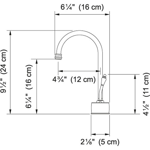 Farm House Cold Water Faucet In Satin Nickel