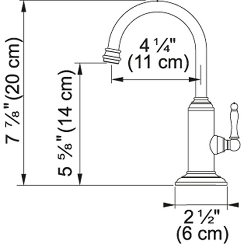 Franke Farm House LB12100 Farm House Hot Water Faucet In Polished Chrome