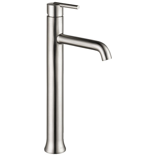 Delta 759-SS-DST Trinsic Single Handle Vessel Lavatory Faucet in Stainless Finish, 1.2gpm Flow Rate