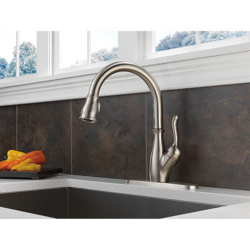 Single Handle Pull-Down Kitchen Faucet with ShieldSpray in Spotshield Stainless Finish