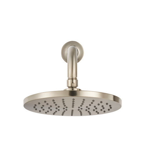 2.5 GPM Single Function Rain Shower Head in Brushed Nickel