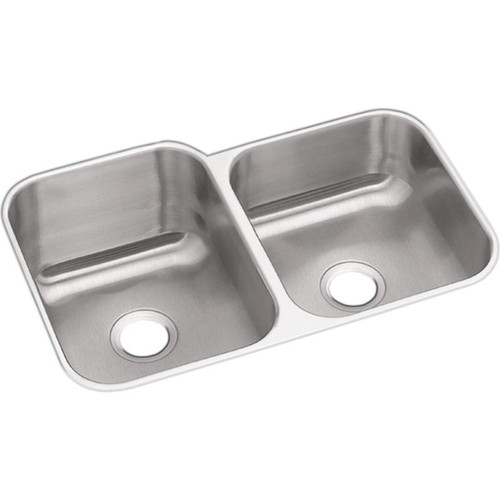Stainless Steel Double Bowl Undermount Sink in Radiant Satin