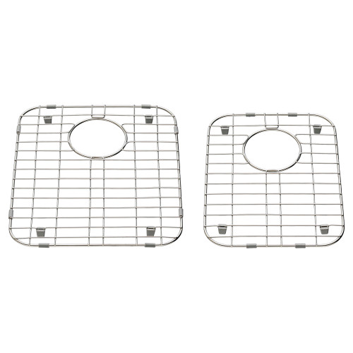 16.93" x11" 2-Pack Bottom Grid Sink Rack in Stainless Steel