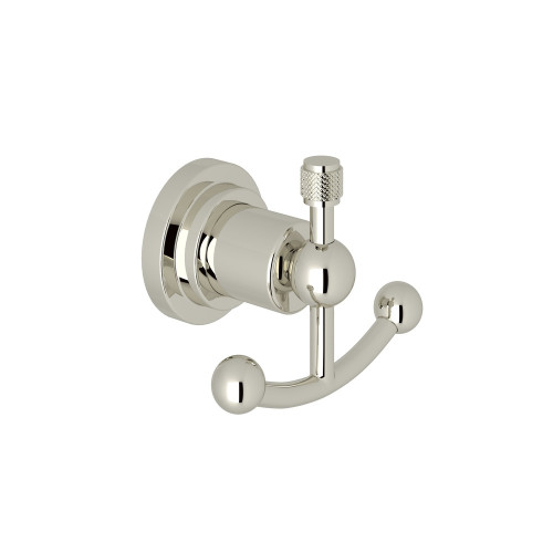 Rohl A1481IWPN Double Robe Hook in Polished Nickel