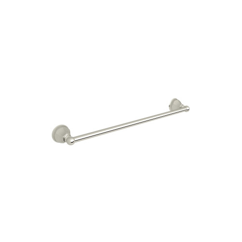 24-in Single Towel Bar in Polished Nickel