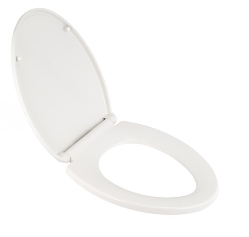 Elongated Closed Front Toilet Seat and Lid in White