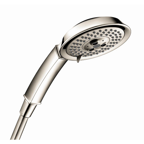 Hansgrohe 04345830 Raindance Classic 2.0 GPM 3-Jet Handshower 100, In Polished Nickel